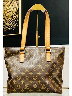 Authenticated!! Louis Vuitton Monogram Cabas Piano Monogram Shoulder Bag